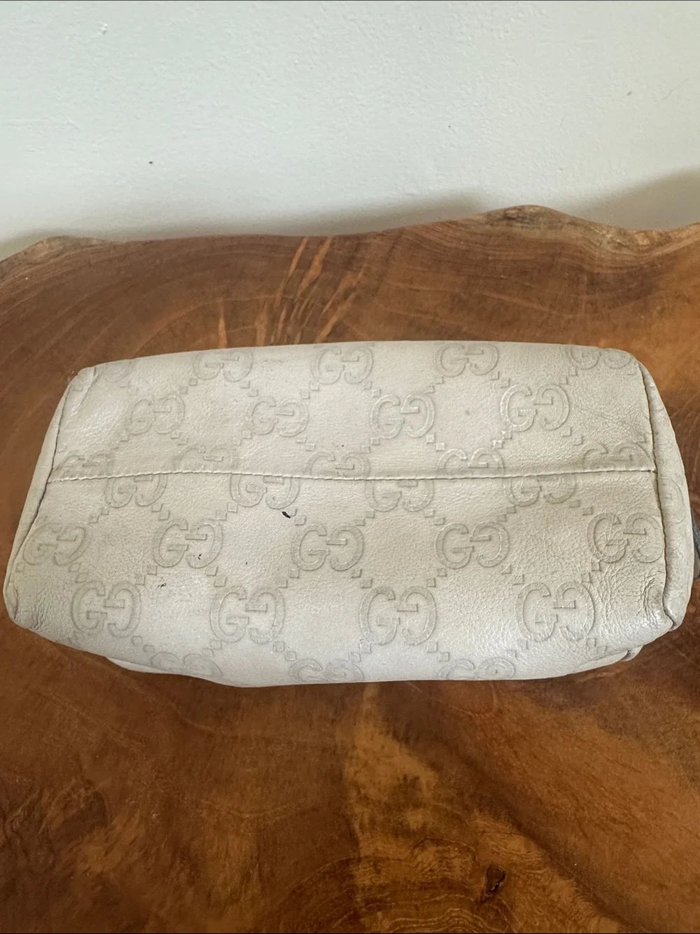Gucci Embossed GG Leather Pouch